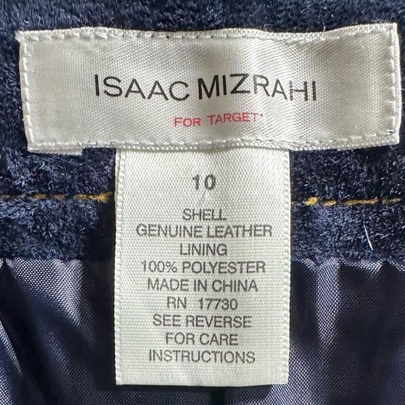 Isaac Mizrahi for Target - Suede “blue jean” style straight pant. Size 10 - Picture 3 of 5